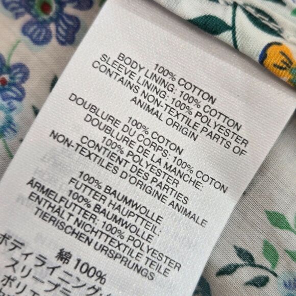 J CREW Campbell Blazer Ruffle Trim Size 0 in Liberty® Edenham Floral Jacket EUC - Picture 9 of 15